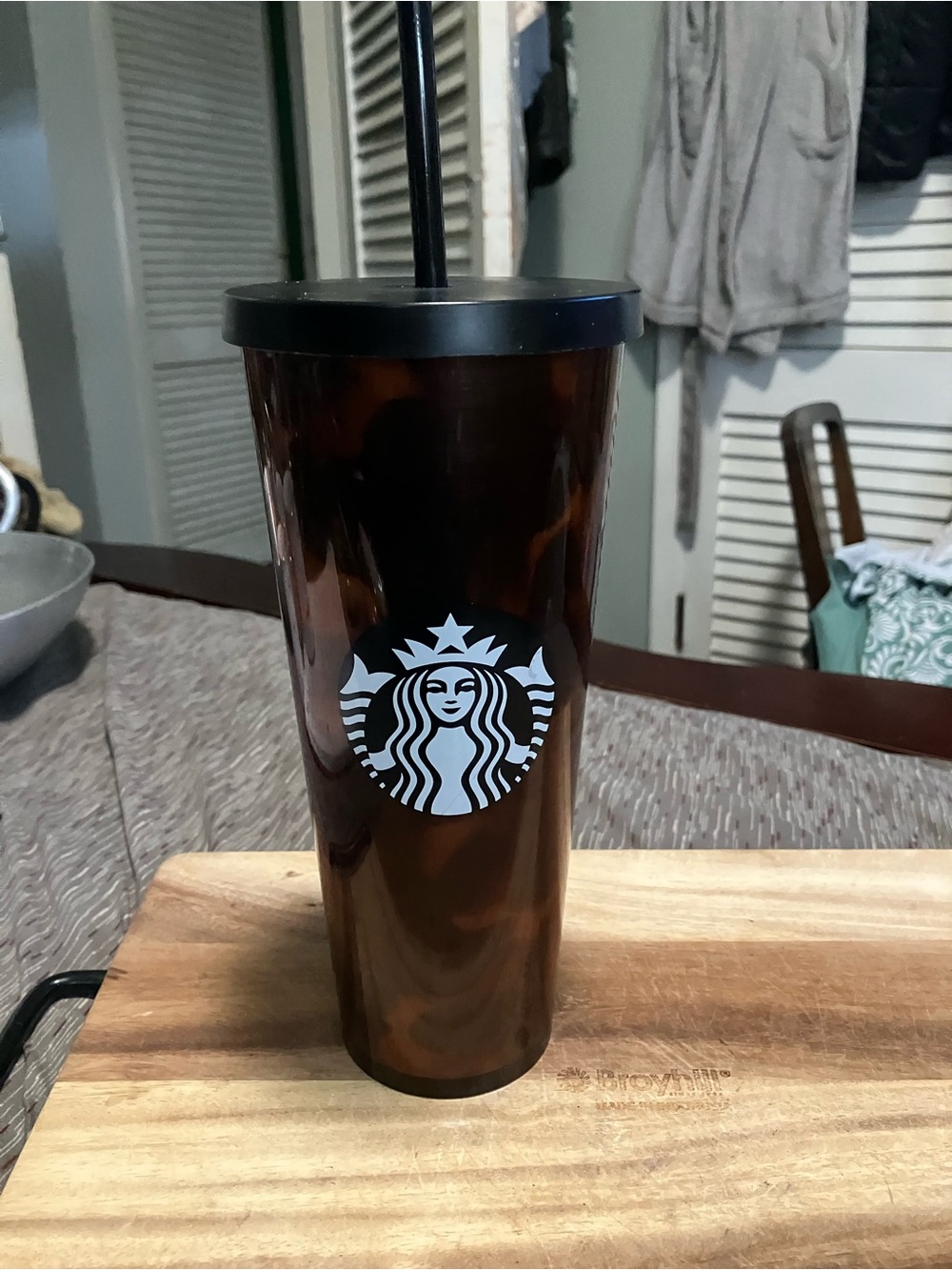 Starbucks Tortoise Turtle Shell Brown Acrylic Tumbler